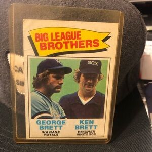 George and Ken Brett - Big League Brothers Baseball Card